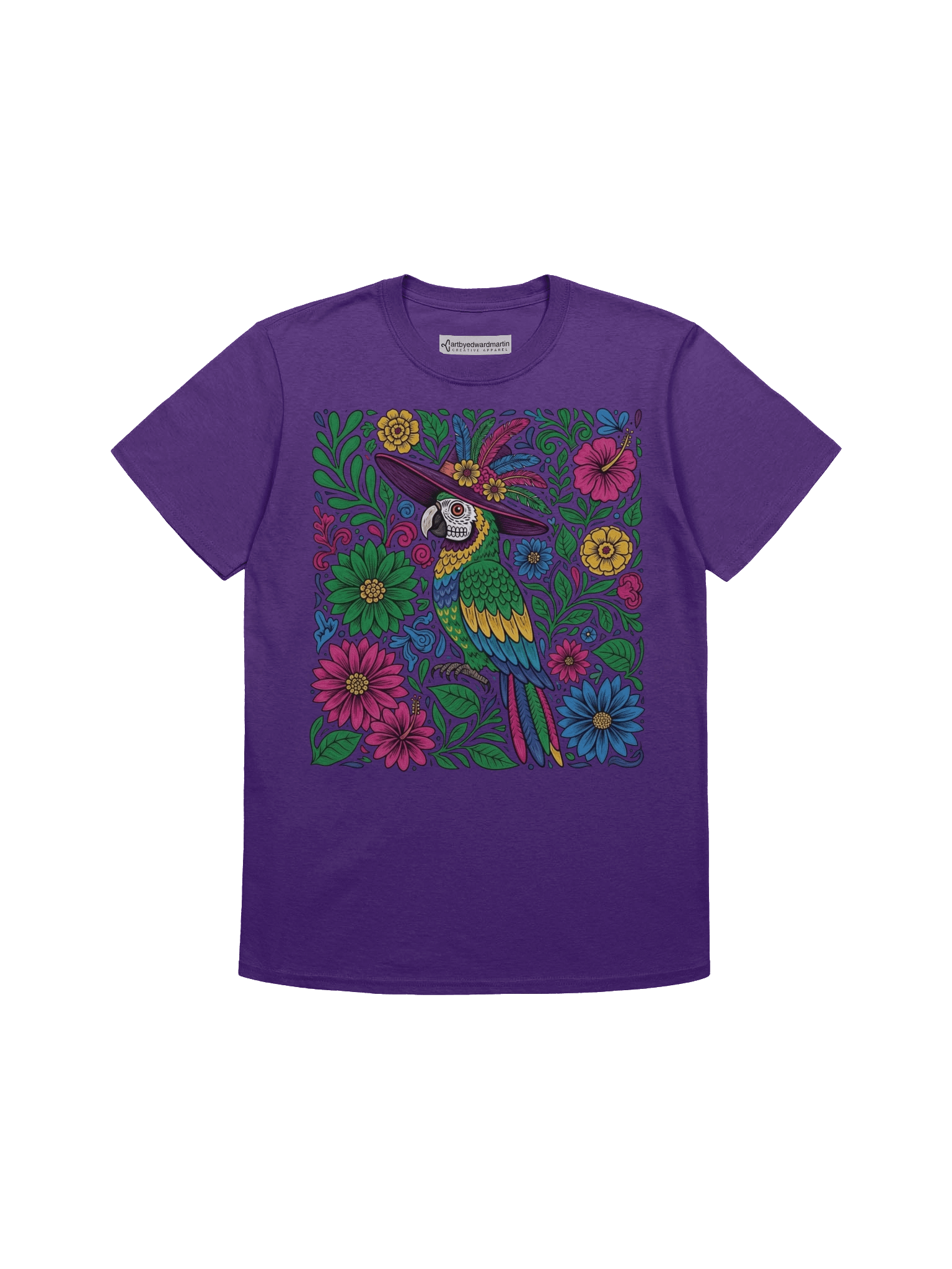 Dia de Muertos Parrot Design T-Shirt product image (16)