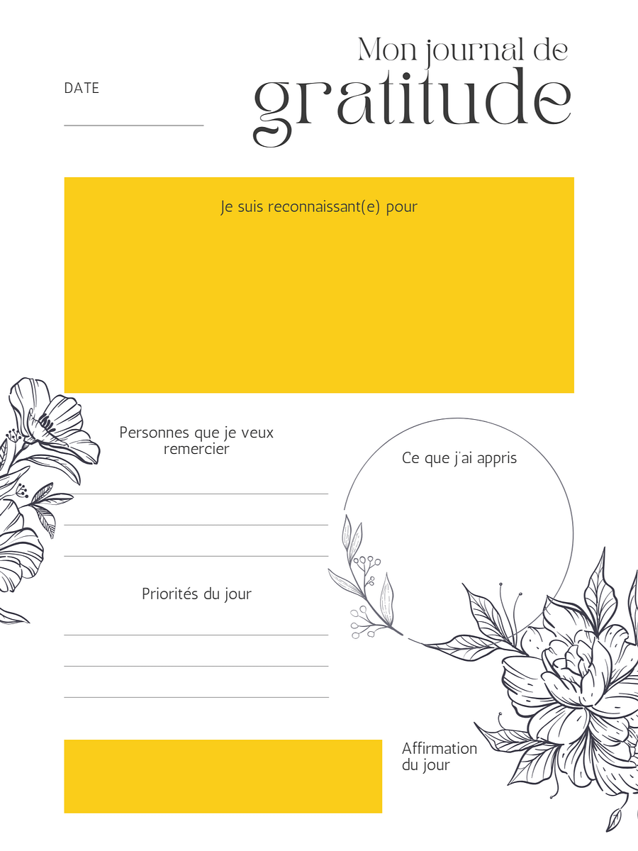 Vivre avec Gratitude : Un Journal Inspirant sur 30 Jours product image (6)