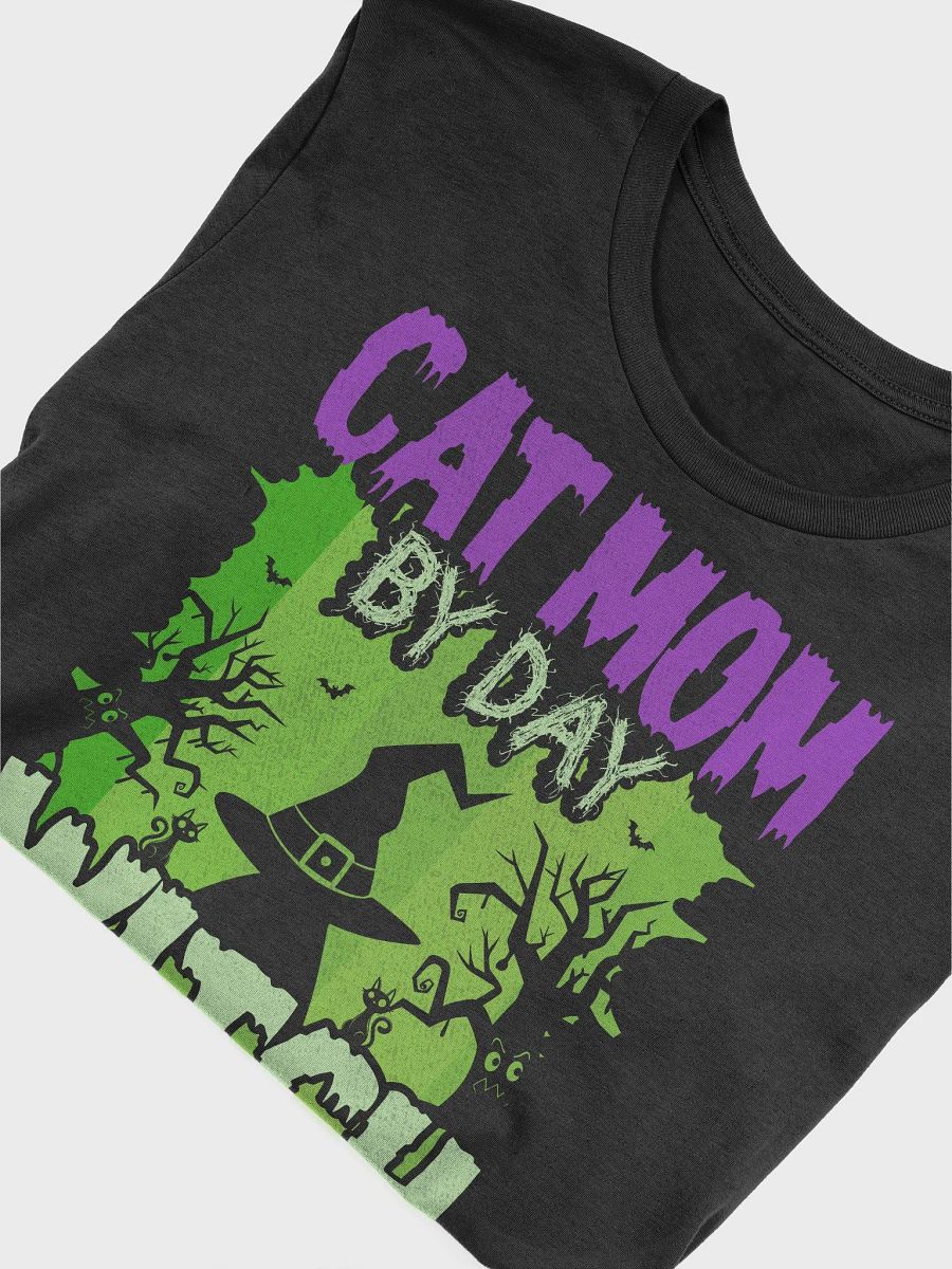 Cat Mom By Day Witch By Night T-shirt product image (4)