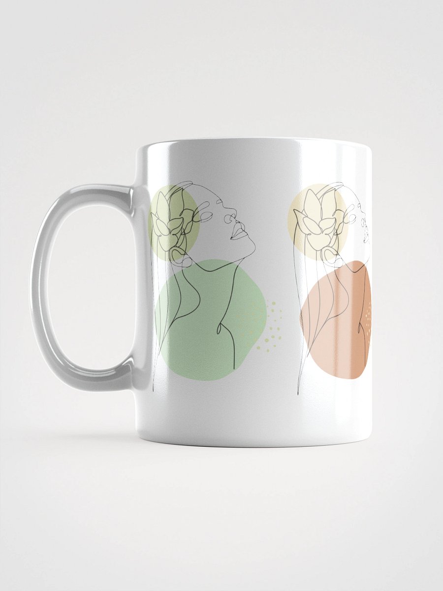 Mug Blanc Equilibre Femme Doux - Sérénité Essentielle - Idée Cadeau Raffiné product image (6)