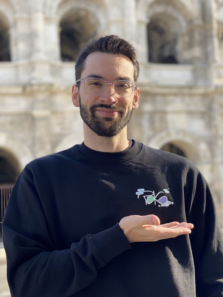 Sweatshirt noir "Espace" product image (1)