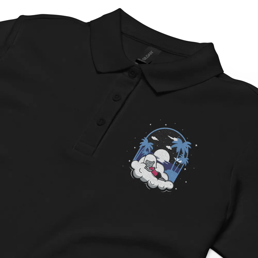 Cloudy Night Women's Polo Shirt Embroidered product image (2)