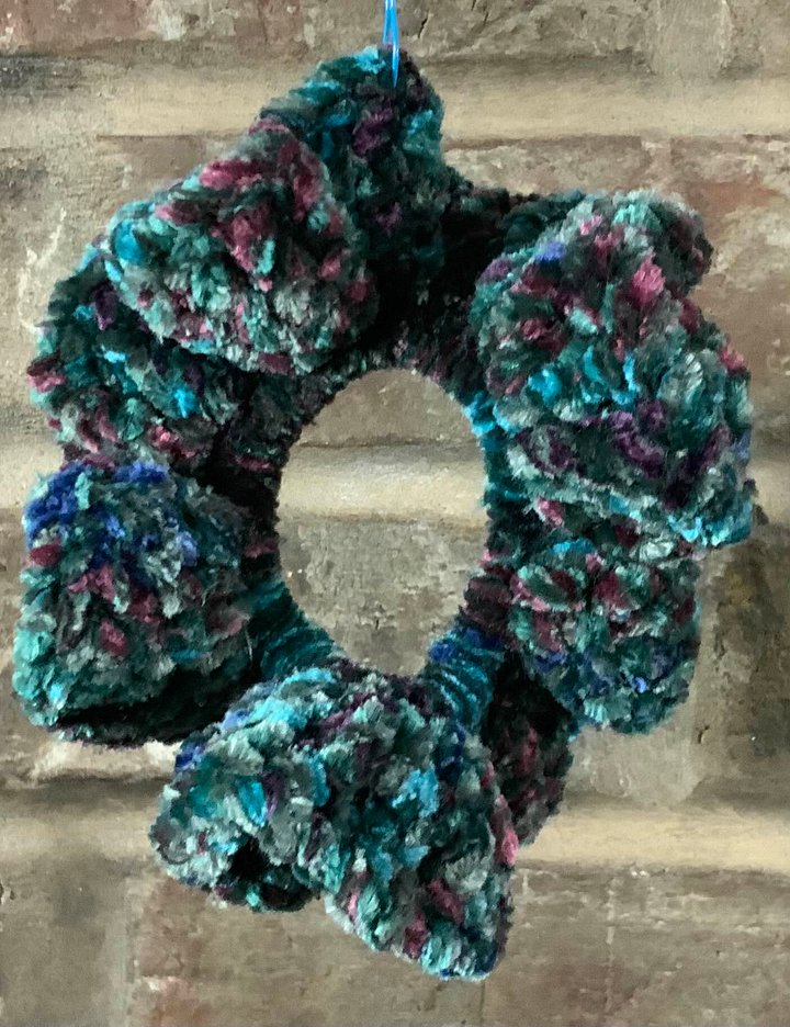 Alluring Peacock Velvet Scrunchies product image (1)