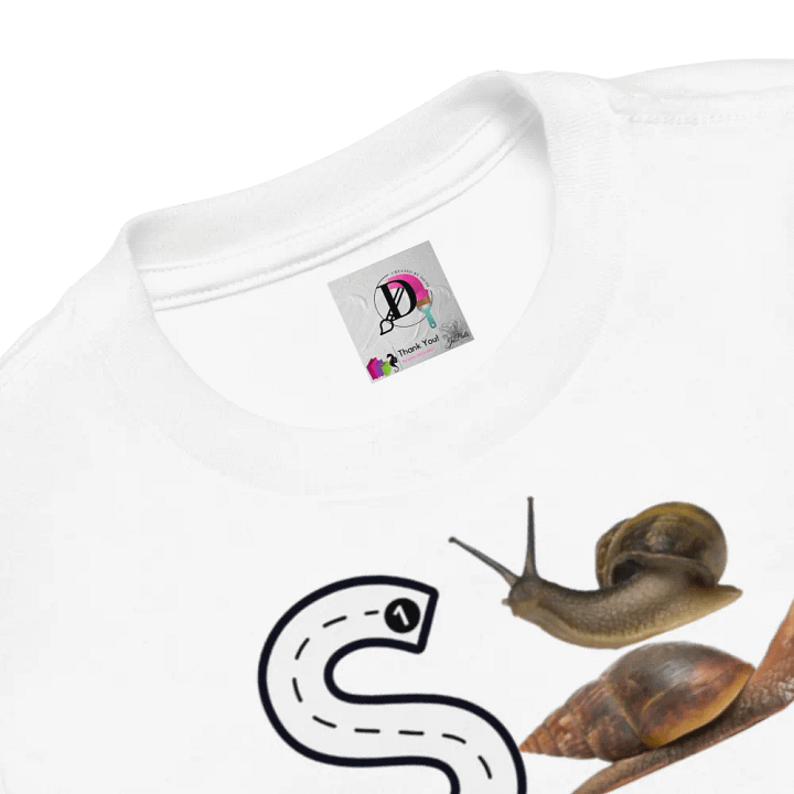 JoBeths' Toddler's White Tee👚 Alphabet Write Ss 📝 A-Z product image (2)