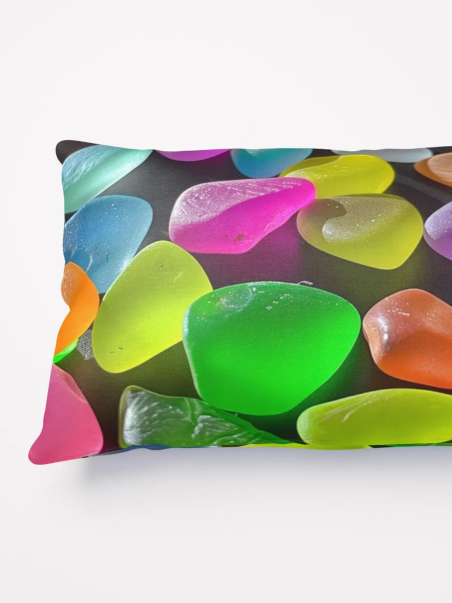 Neon Sea Glass Throw Pillow - Multiple Sizes Available, Easy Care, Fun product image (3)
