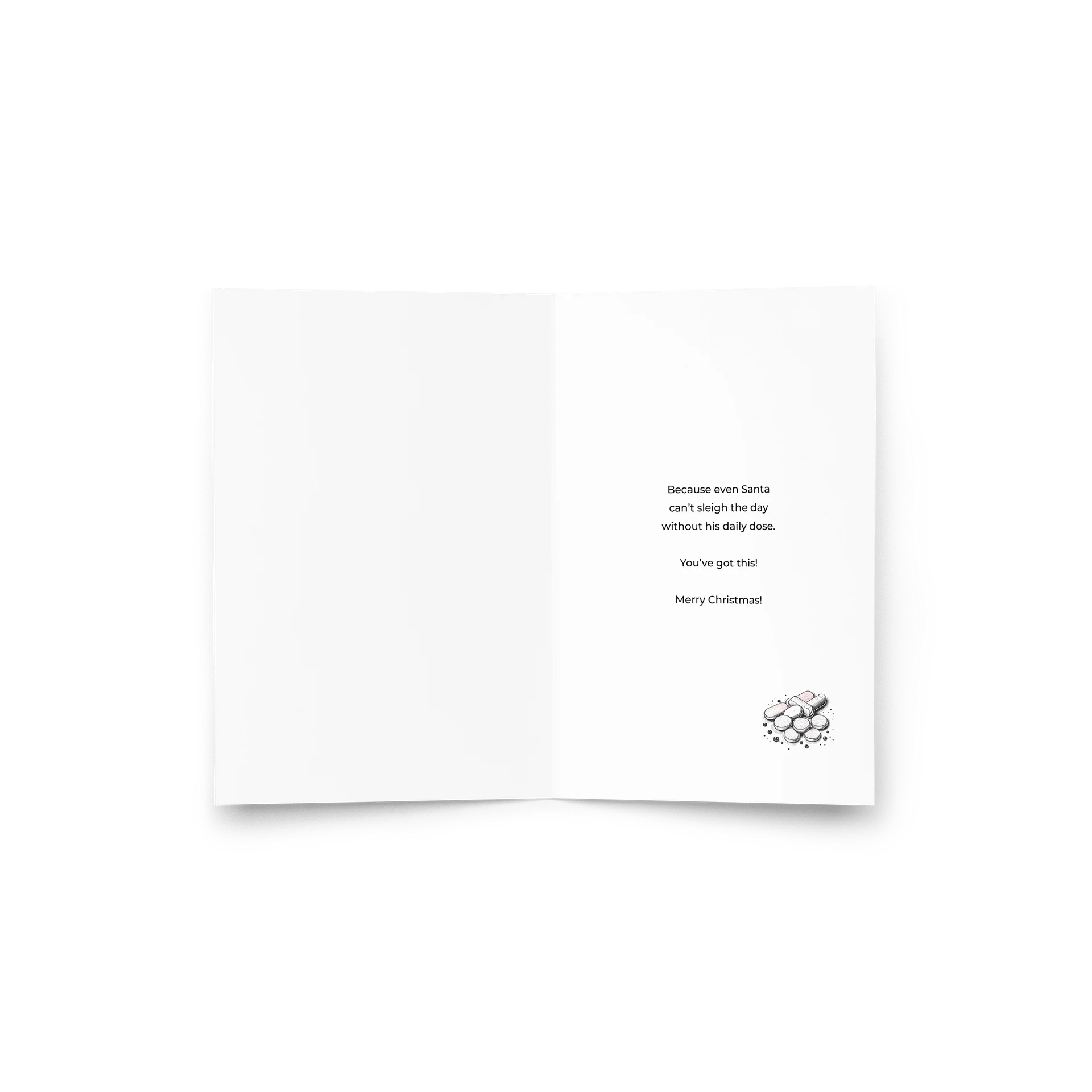 Ho Ho Hope You Took Your Meds Today Christmas Greeting Card product image (3)