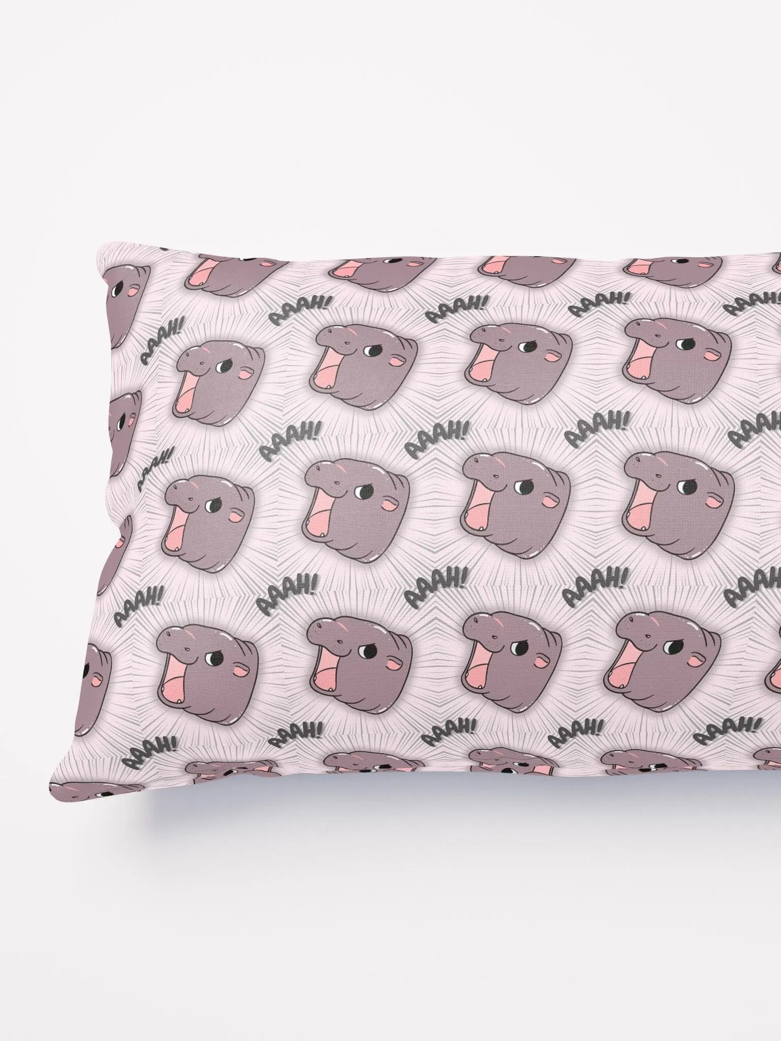 MOODENG'S LIGHT PINK AAAH! PILLOW! product image (4)