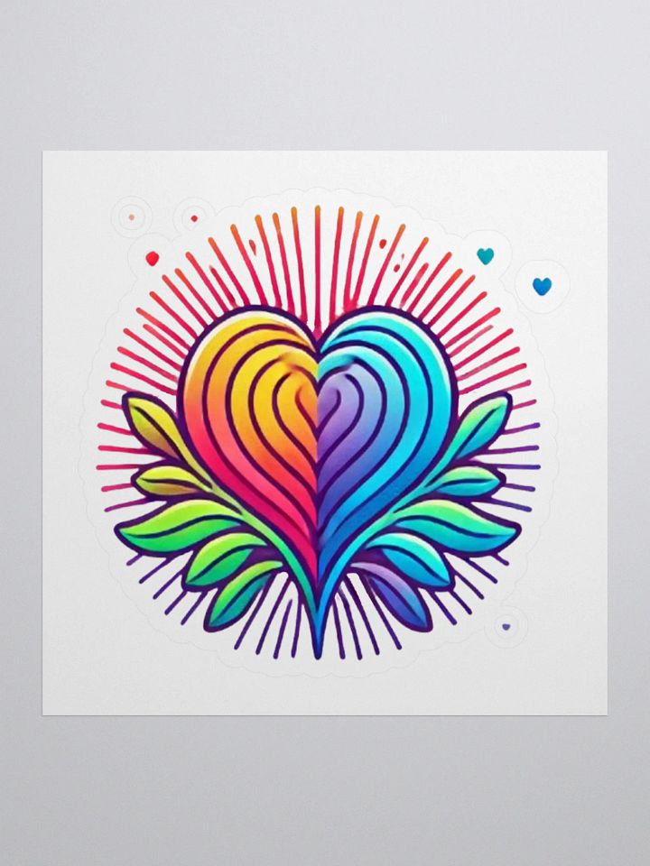 Radiant Heart Kiss Cut Stickers product image (1)