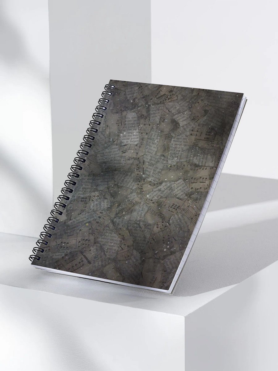 Night Universe of Words and Music Spiral Notebook product image (3)
