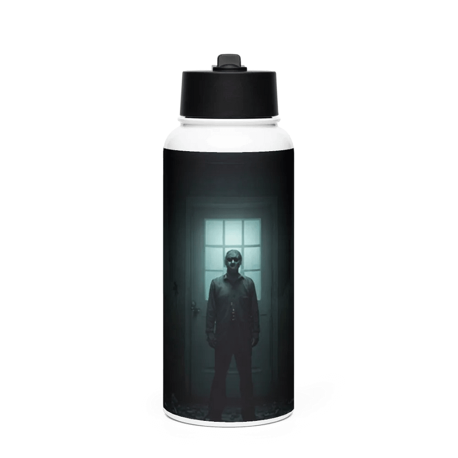 Creeper Metal Water Bottle with straw product image (1)