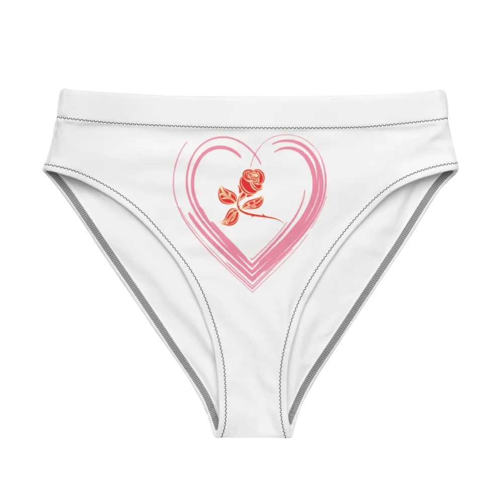 Golden Rose Heart All-Over Print Bikini Bottoms product image (1)
