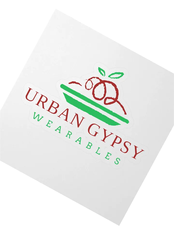 Urban Gypsy Apple on Plate Kiss Cut Stickers product image (2)