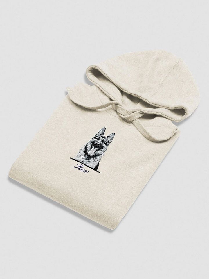 YOUR GERMAN SHEPHERD! / HOODIE WITH PERSONALIZED NAME / EMBROIDERED product image (2)