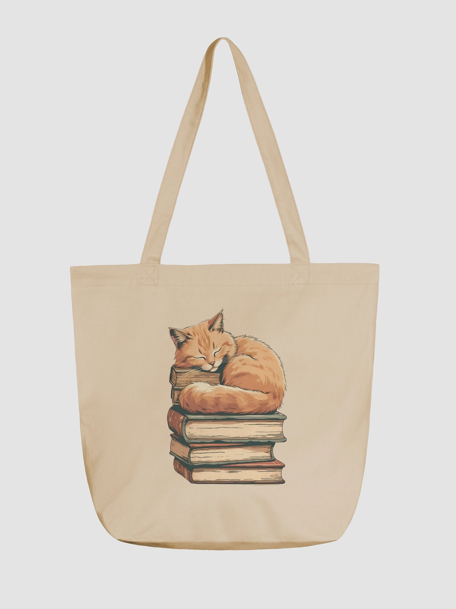Bookish Cat Nap Tote Bag product image (1)