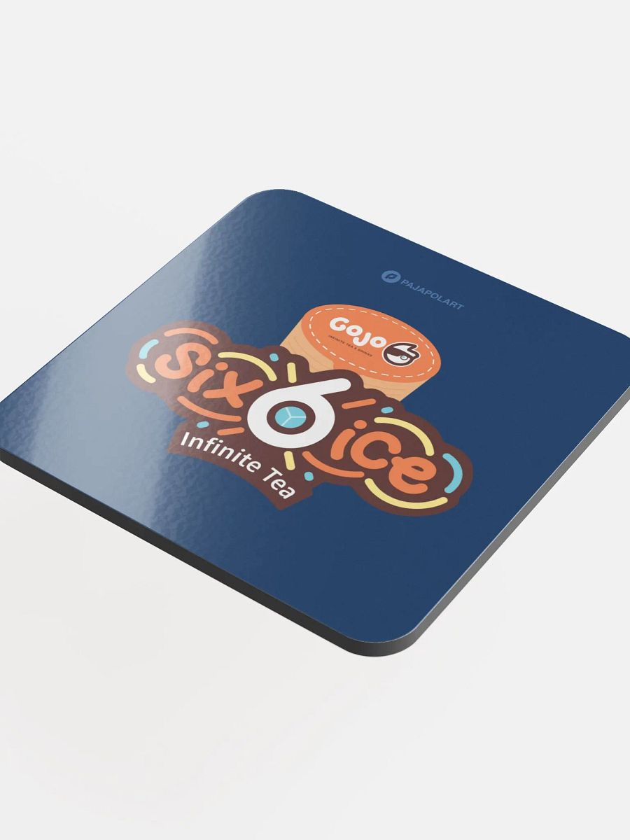 Six-Ice Infinite Tea - Glossed Cork Coaster product image (4)