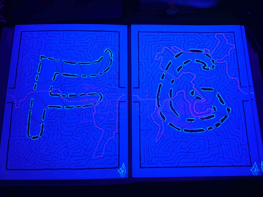 The aMAZEking alphabet ~Enhanced~ Black Light Answer Key Version product image (4)