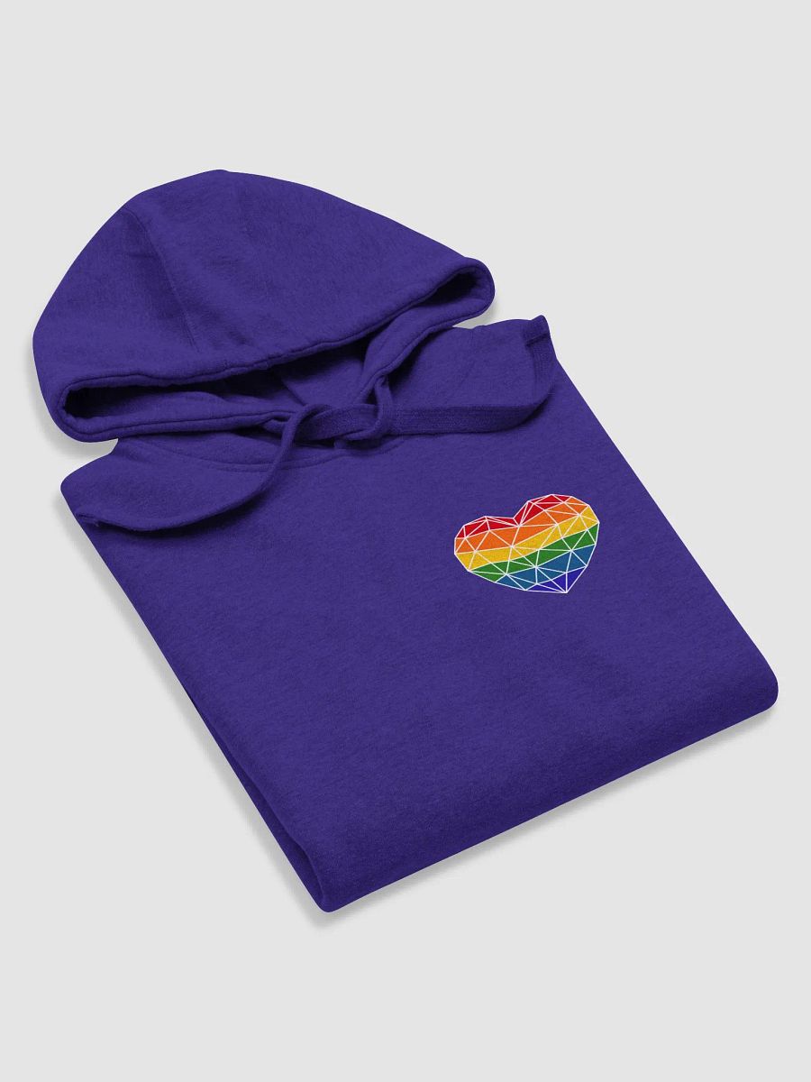 Rainbow Heart Cotton Heritage Unisex Premium Hoodie product image (60)