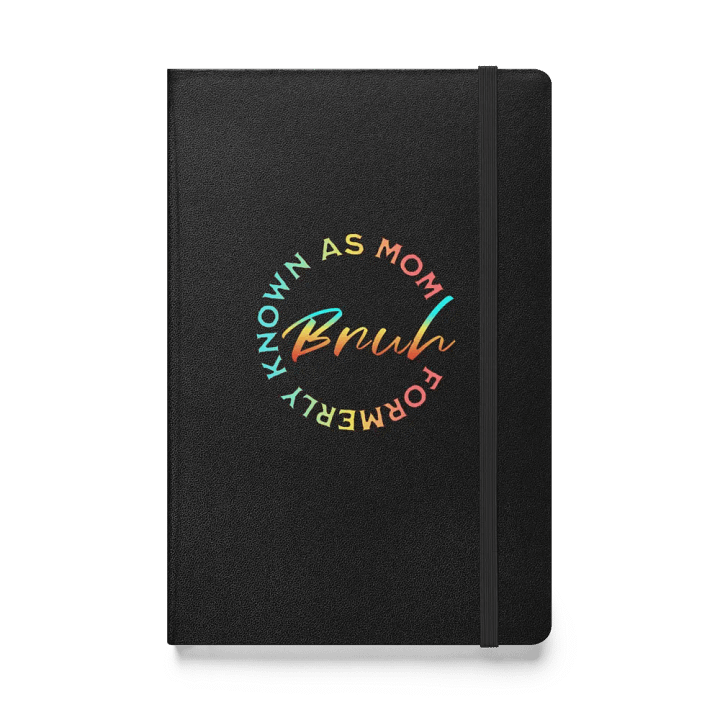 Formerly Known As Mom Bruh Colorful Circular Phrase Hardcover Notebook product image (1)