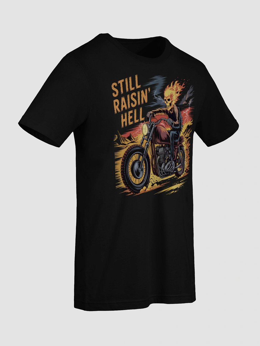 Hell Rider Flaming Skull T-Shirt product image (9)