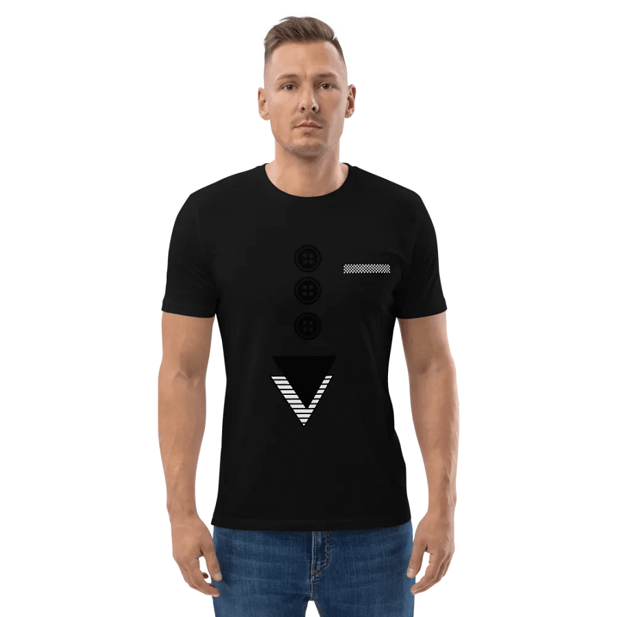 Triangles with buttons and hankie Organic Cotton T-Shirt product image (4)