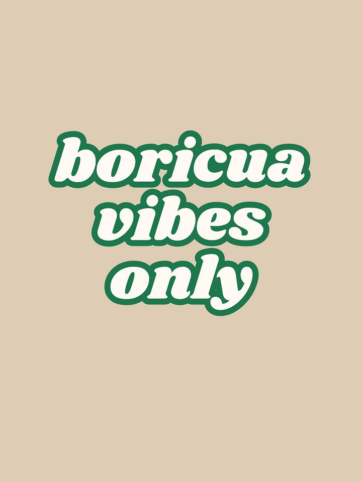 Boricua Vibes Only Camiseta Unisex product image (1)