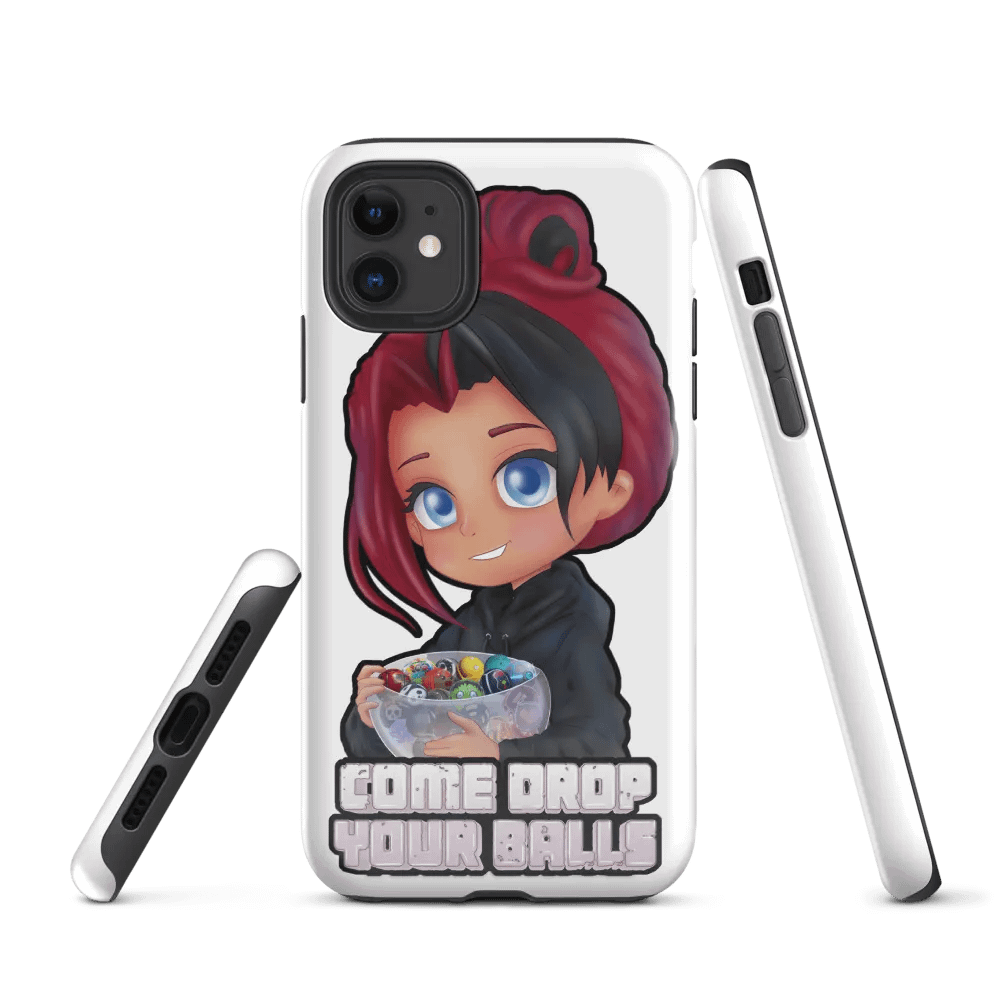 Drop Your Balls iPhone Case (White) product image (1)