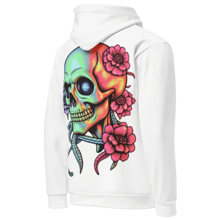 Rebel Bloom Unisex Hoodie - White product image (6)