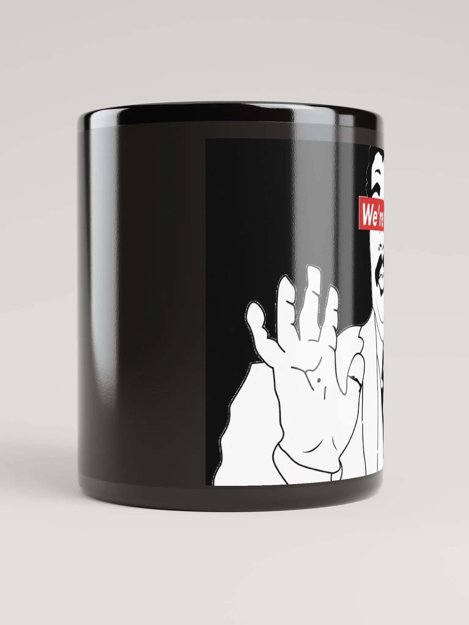 We're All Set Logo Coffee Mug Black product image (10)