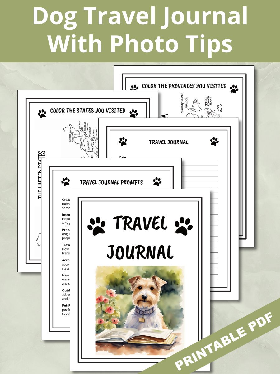 Printable Dog Travel Journal product image (1)
