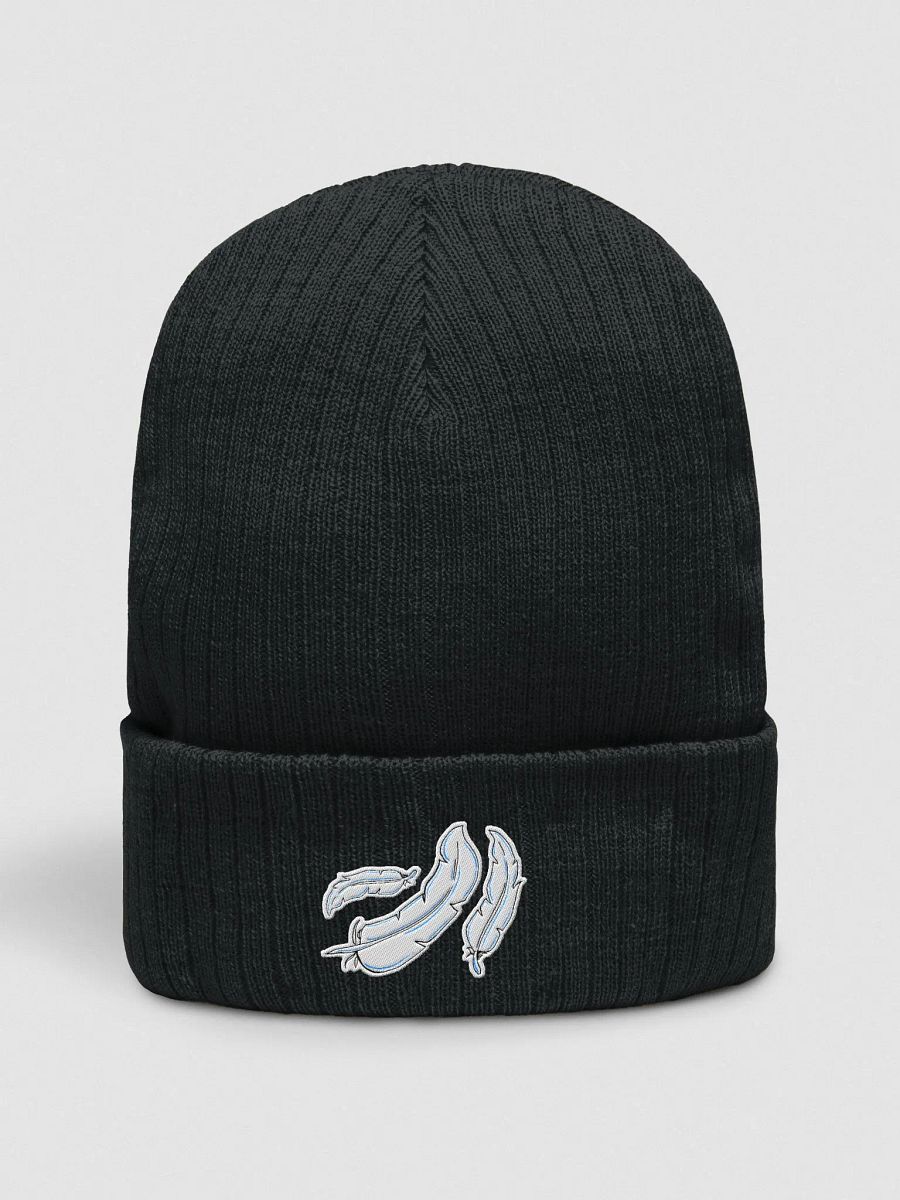 Blue Feather Light Knit Beanie product image (1)