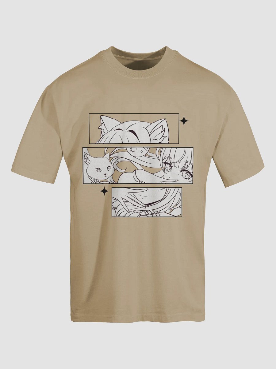 Manga-Inspired Snug Oversized Faded Tee product image (9)