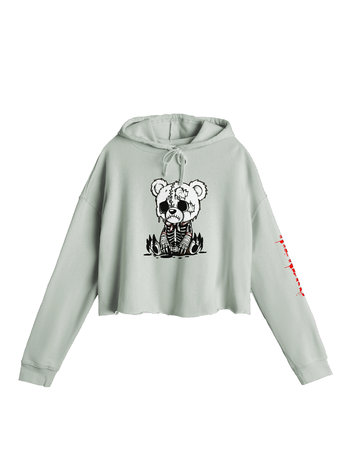 Sad Bear Crop Top Hoodie product image (7)