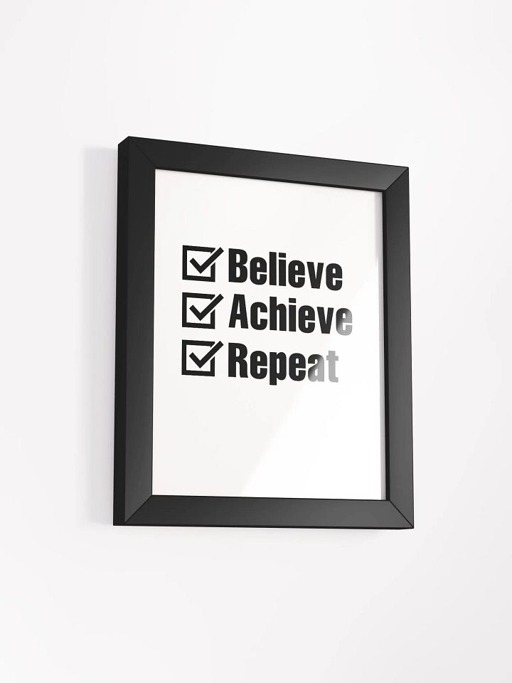 Believe, Achieve, Repeat - Poster product image (2)