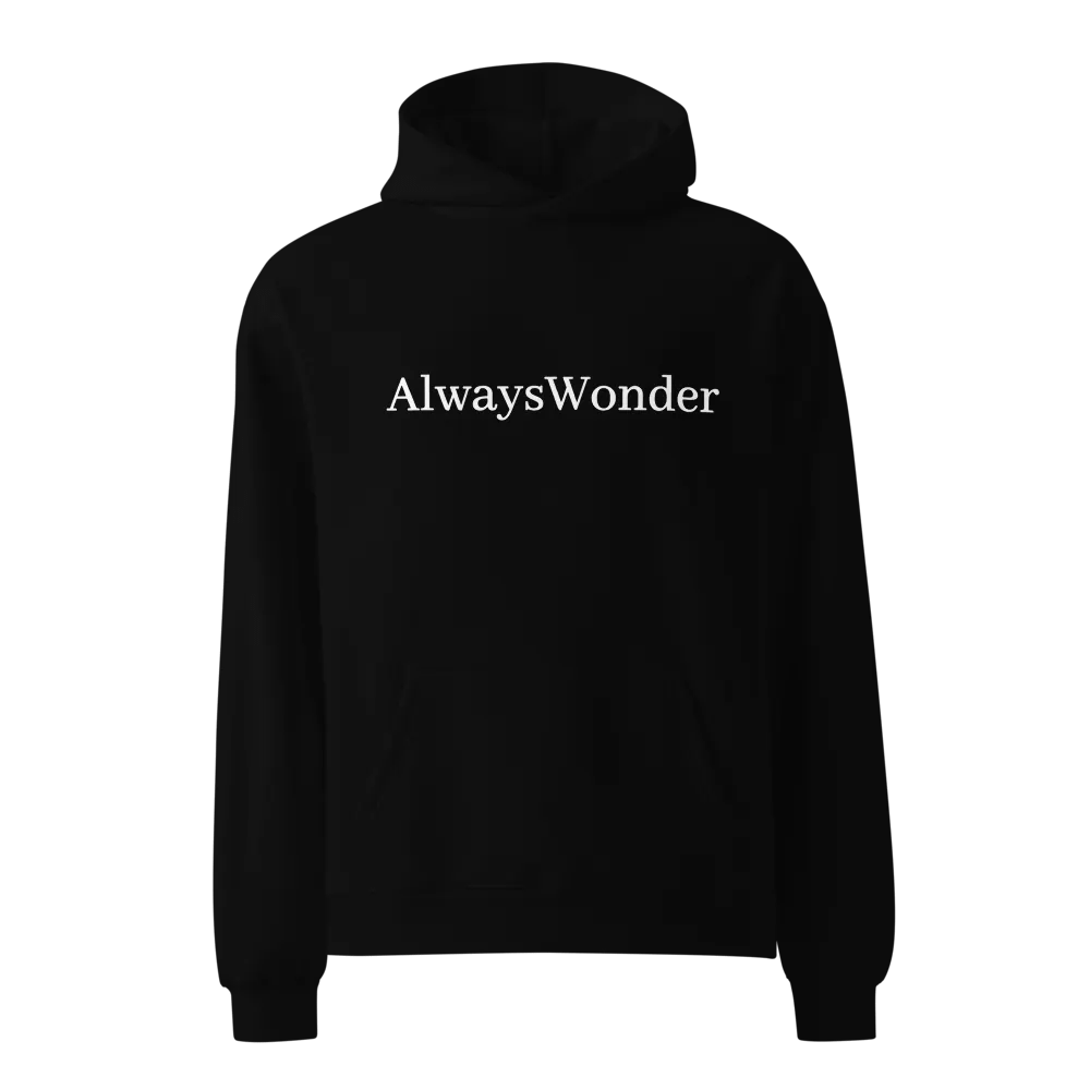 Always Wonder Black Unisex Premium Oversized Hoodie product image (4)