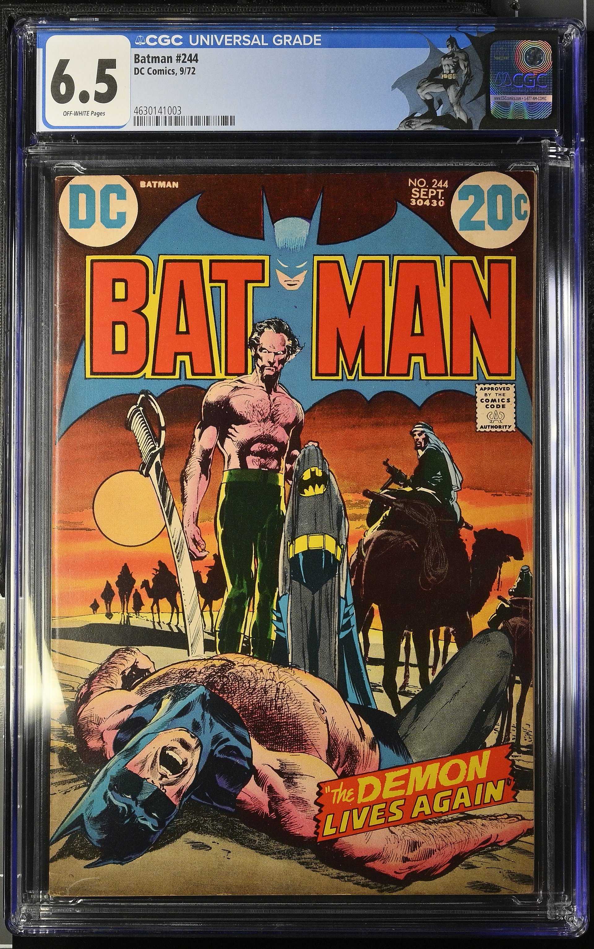 Batman #244 (1972) – CGC 6.5 – Classic Neal Adams Cover – Ra’s al Ghul vs. Batman product image (1)