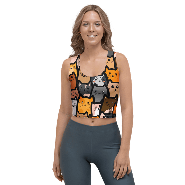 "Cats" Crop Tank Top product image (1)