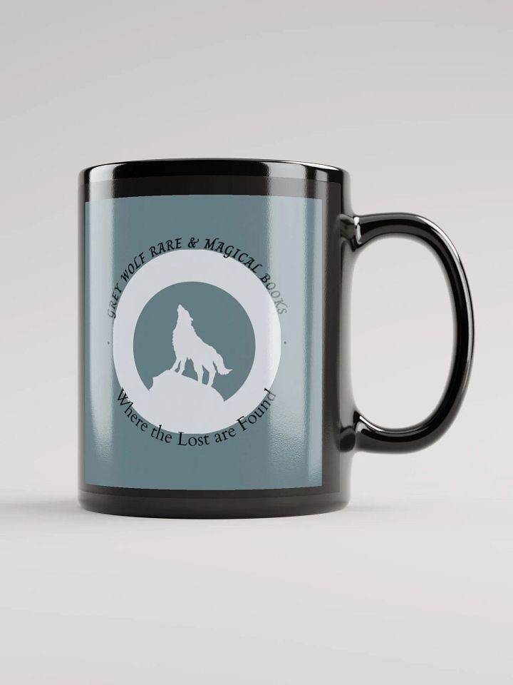 Grey Wolf R & M Books Black Mug product image (1)