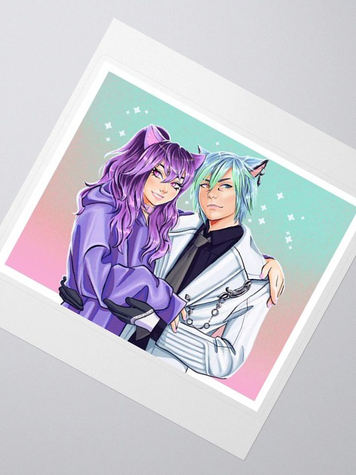 Emmy & Rogue w/ BG Sticker product image (2)