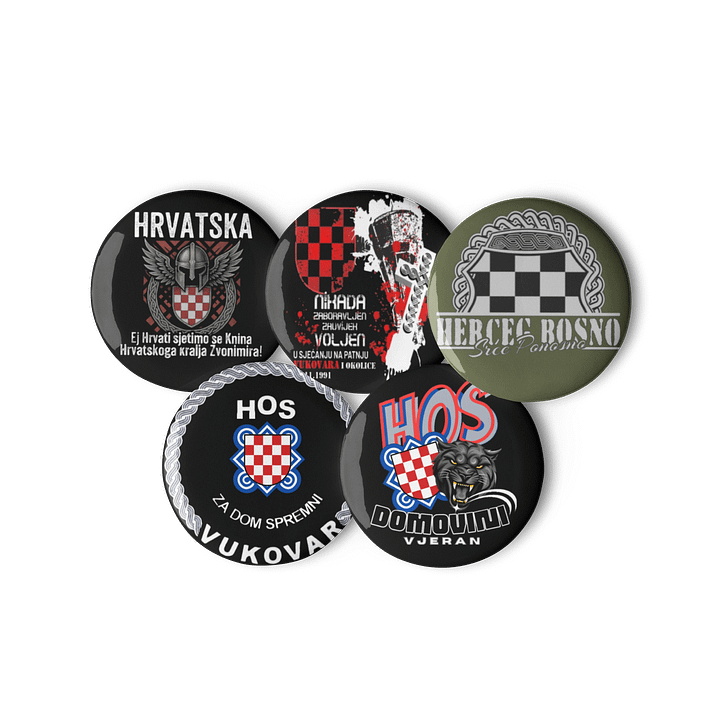 Panther Shield Pin Button Set product image (3)