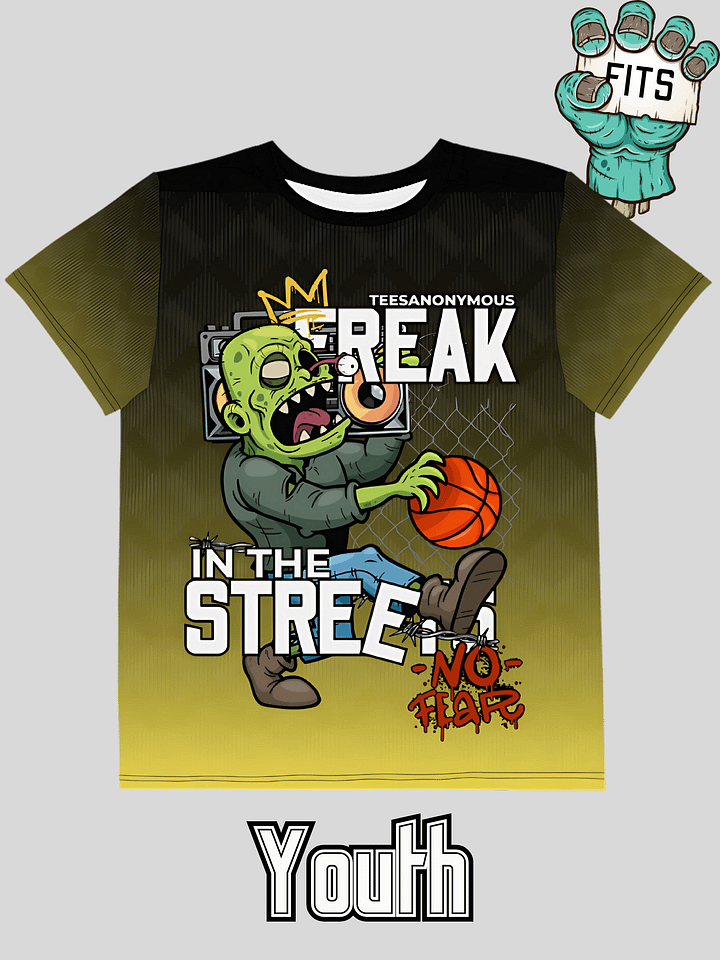 Youth Graphic Tee – Freak in the Streets v4 product image (1)