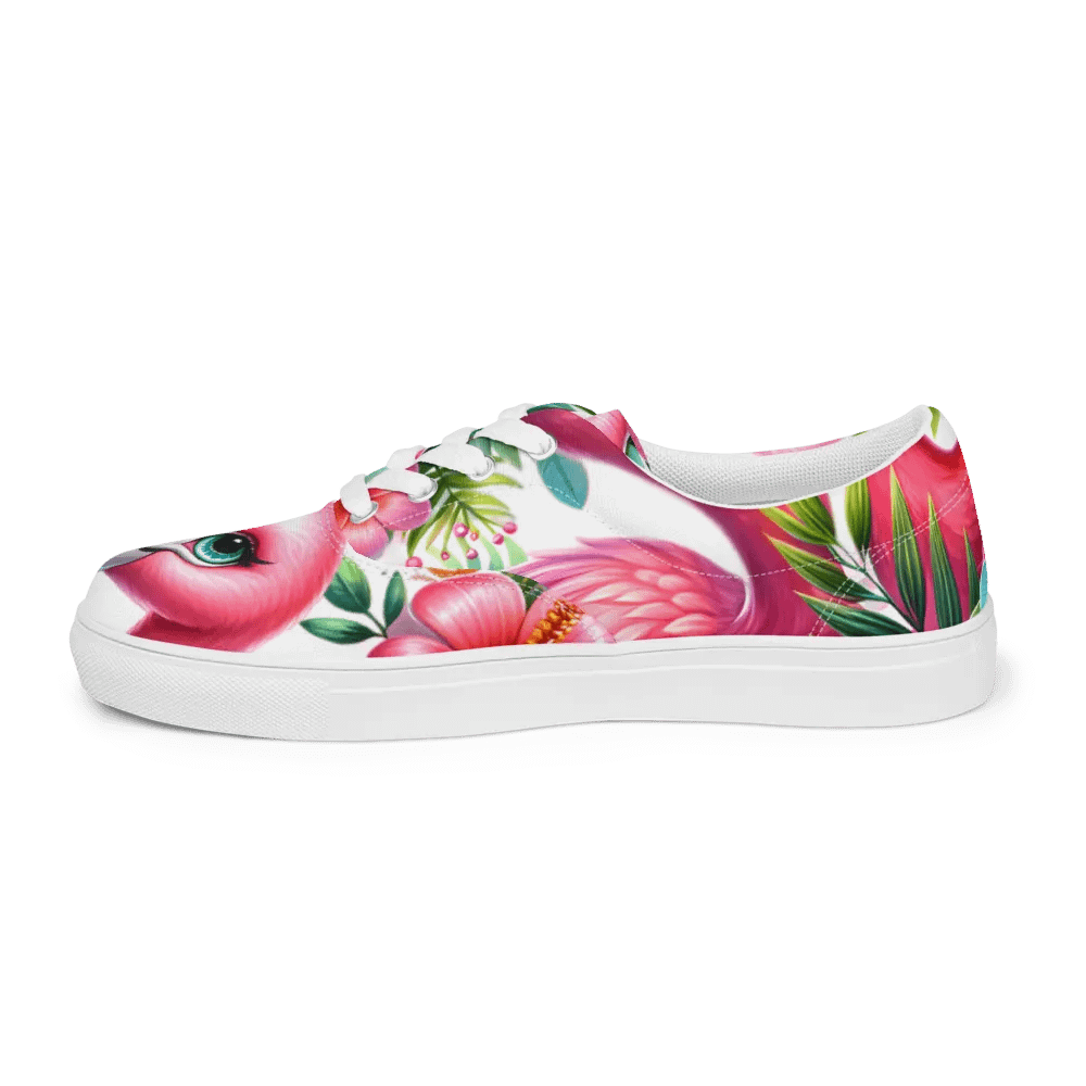 Tropical Flamingo Love Lace-Up Shoes product image (8)