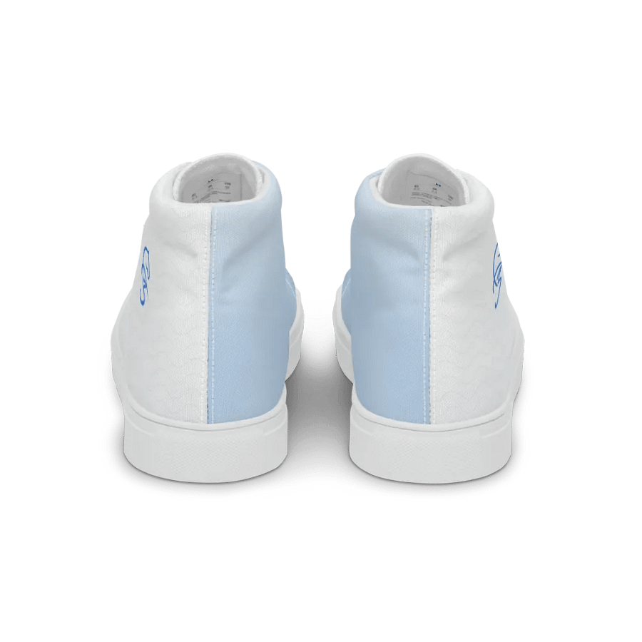 F3 Horse Logo Women's High Neck Canvas Shoes (Sky Blue) product image (7)