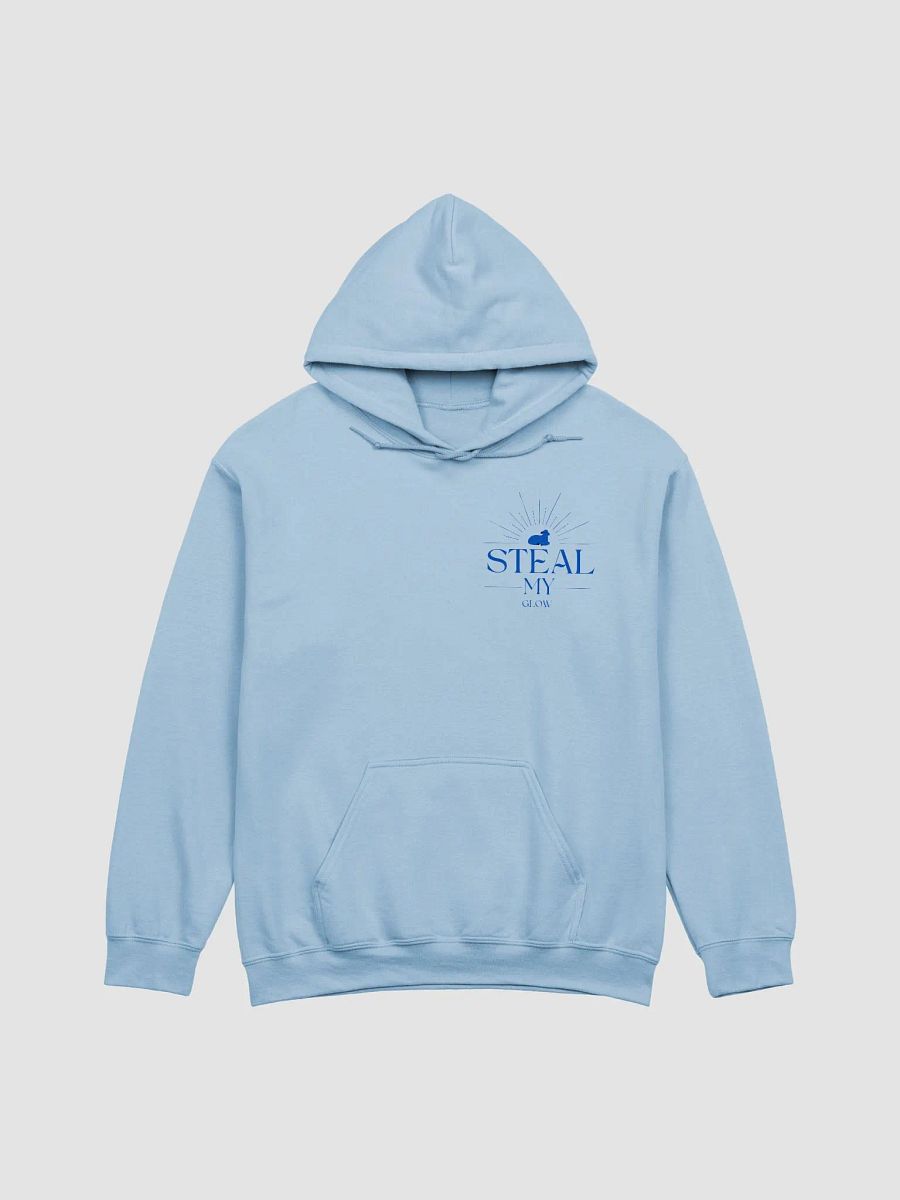 Blue hue Steal My Glow hooded sweatshirt. product image (1)