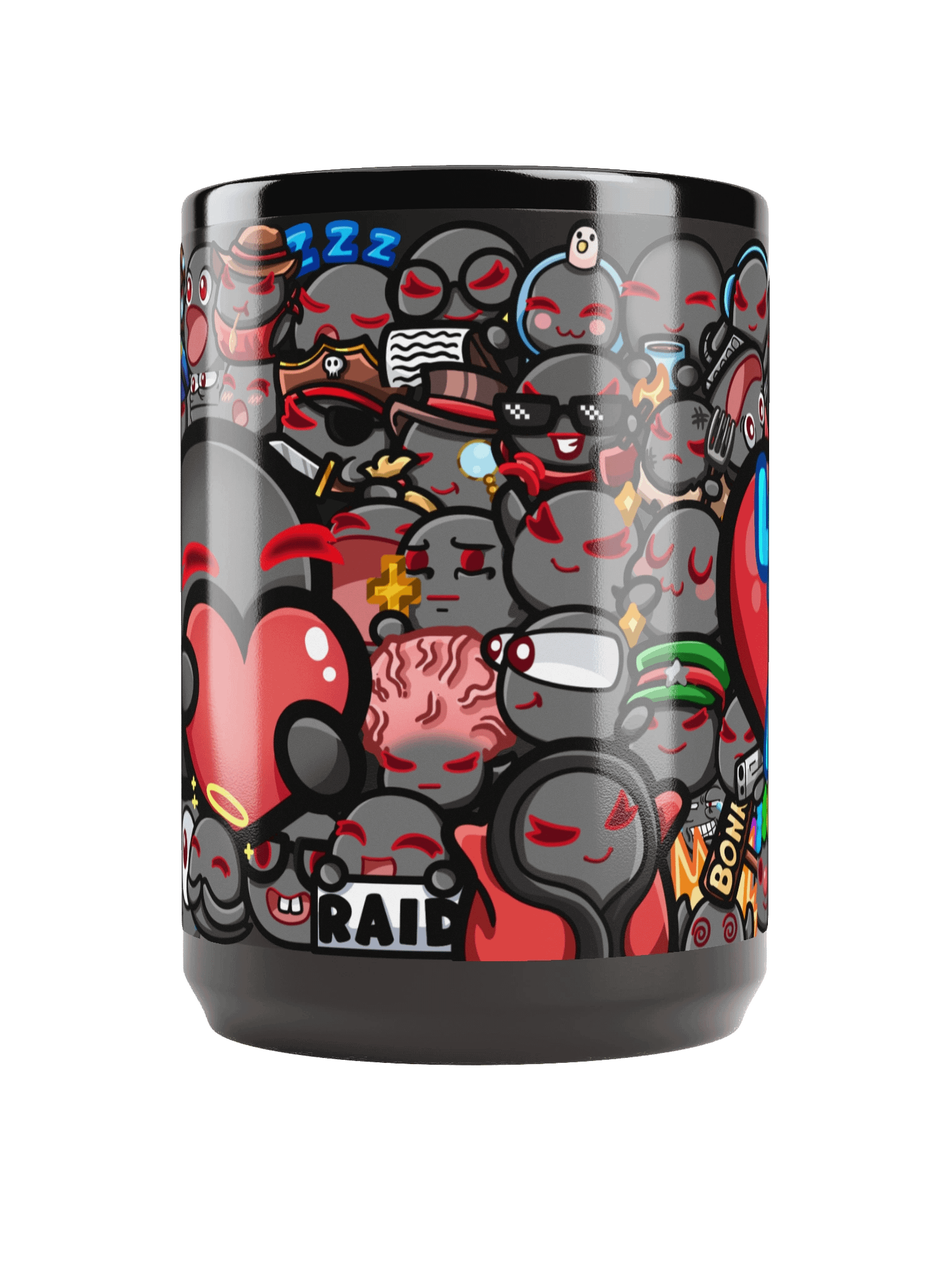 Emote-tional Support Black Mug - 15oz product image (5)