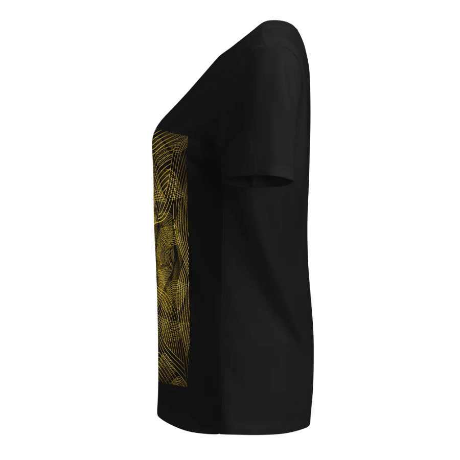 T-Shirt with golden lines and leaf design product image (2)