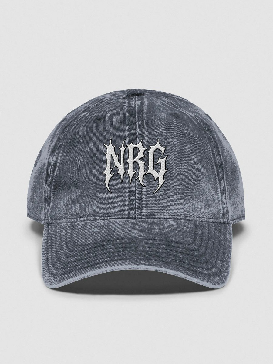 NRG Grunge Logo Vintage Wash Embroidered Dad Hat product image (3)