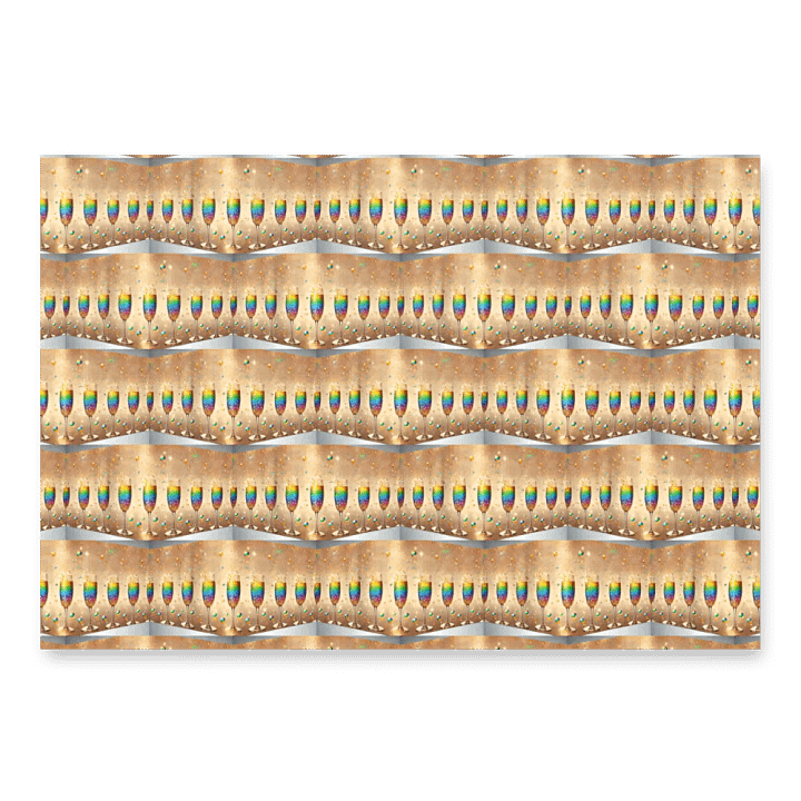 Rainbow Celebration Toast Wall Wrapping Paper Set product image (1)