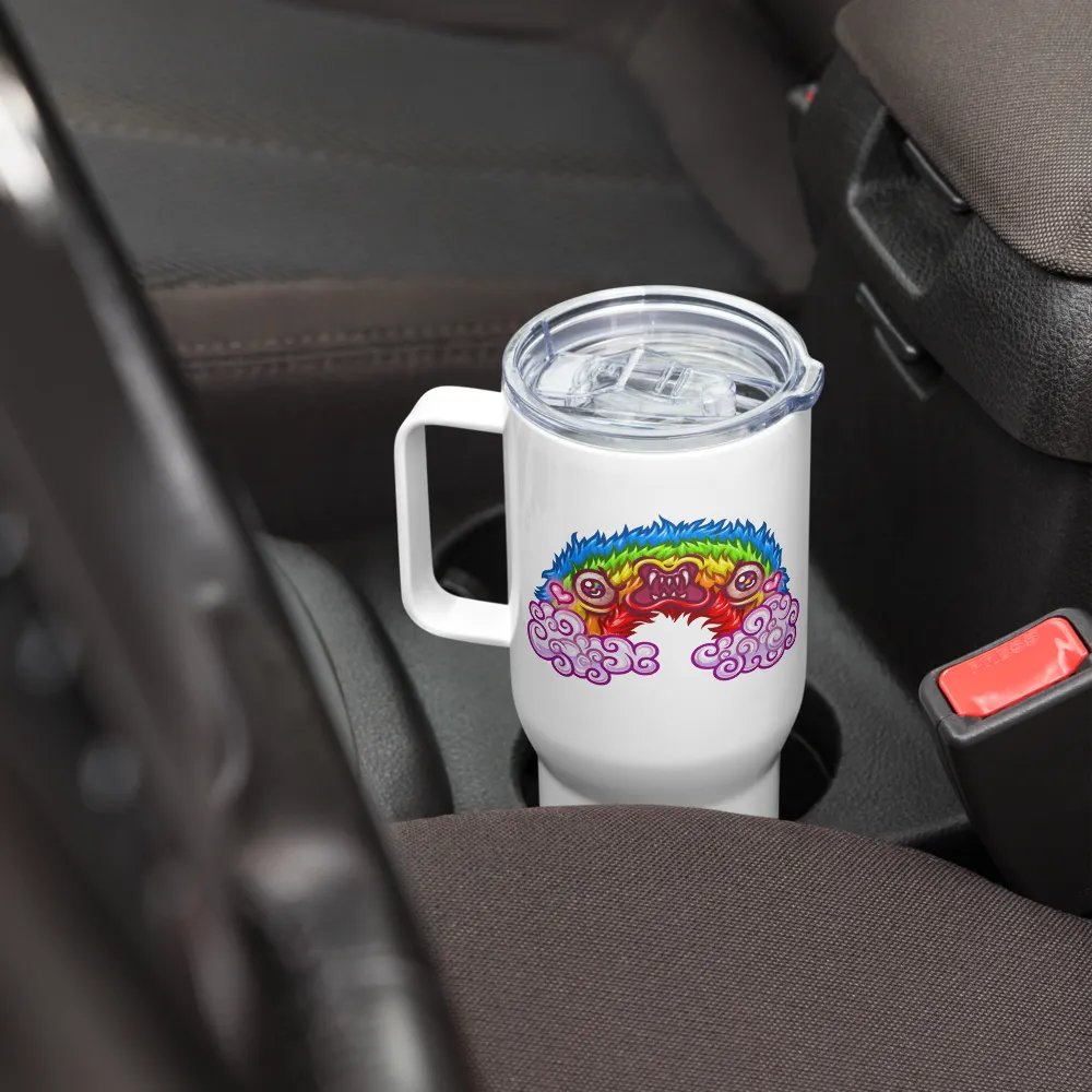 Gay Wrath Rainbow Travel Mug (With Handle) product image (8)