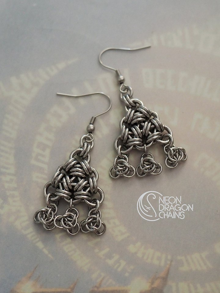 Atomic Triangle Earrings product image (1)