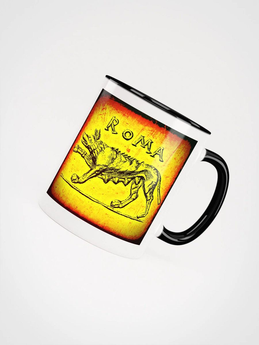 Roman She-Wolf Raising Forepaw and Horse Head Authentic Roman Art 3rd- 1st Centuries BC, Coffee & Tea Mug product image (4)